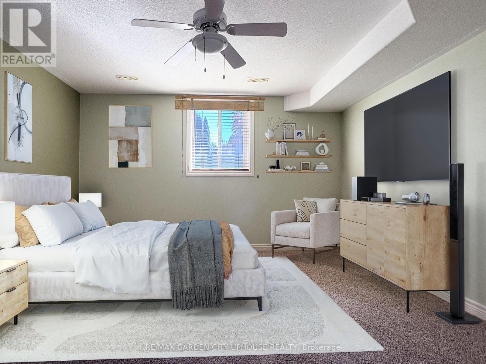 Virtually Staged - 132 Loretta Drive, Niagara-On-The-Lake (Virgil), ON - Indoor Photo Showing Bedroom