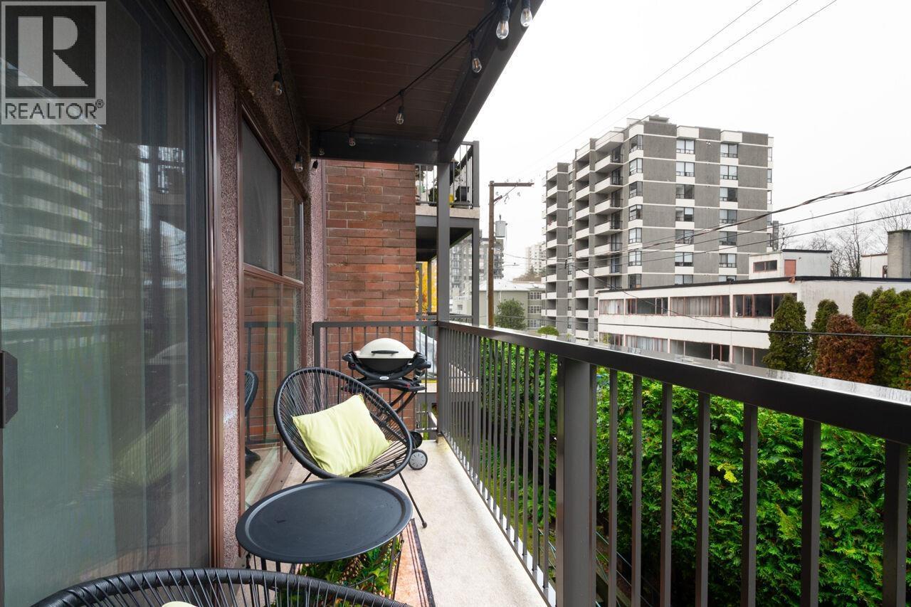 308 1655 Nelson Street, Vancouver, BC - Outdoor With Balcony With Exterior