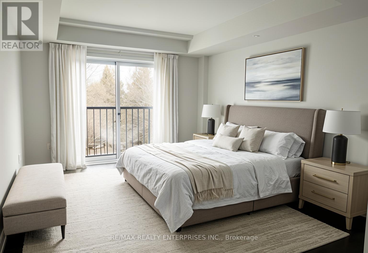 Virtually Staged. - C224 - 1660 Victoria Park Avenue, Toronto, ON - Indoor Photo Showing Bedroom