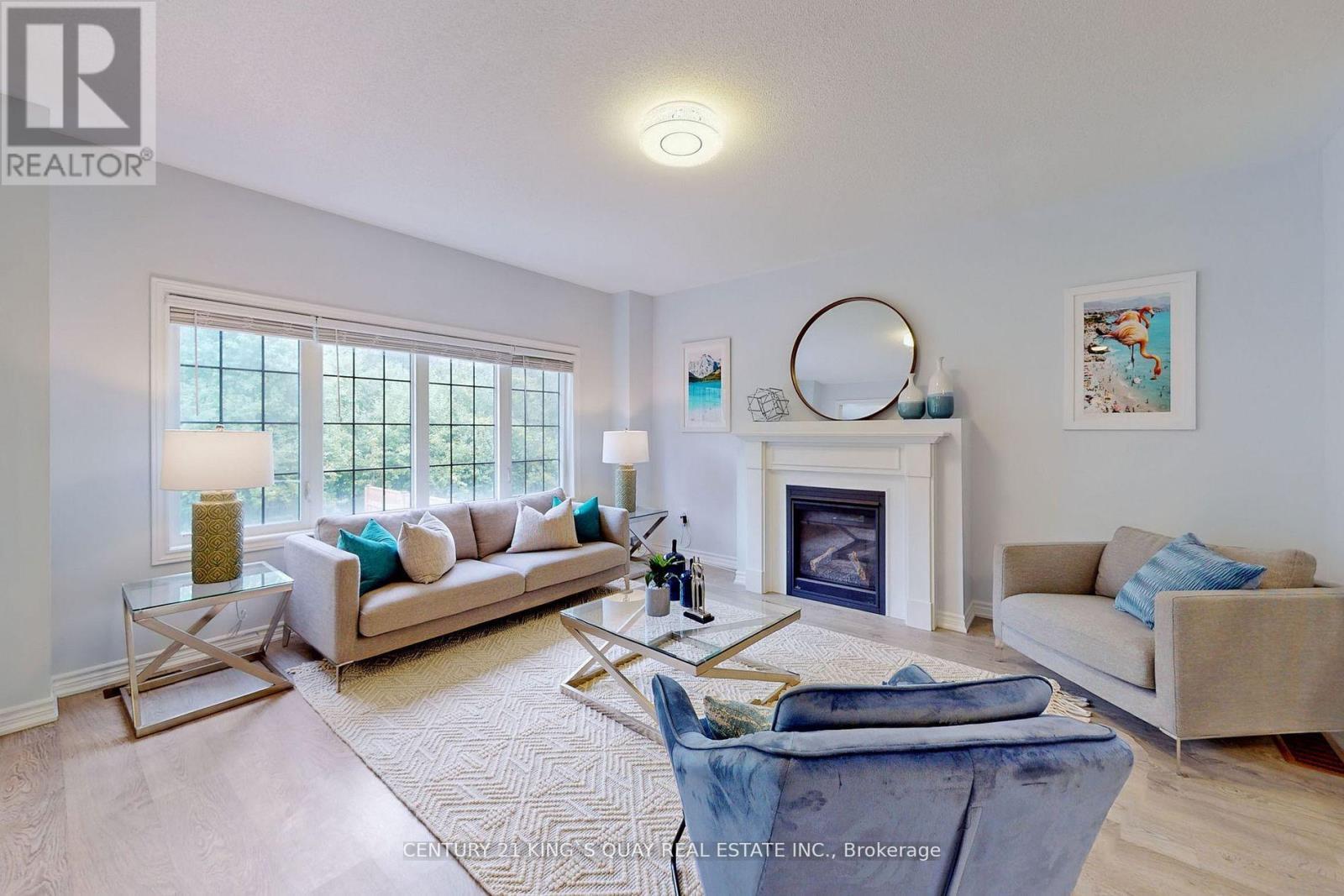 51 Crombie Street, Clarington, ON - Indoor Photo Showing Living Room With Fireplace