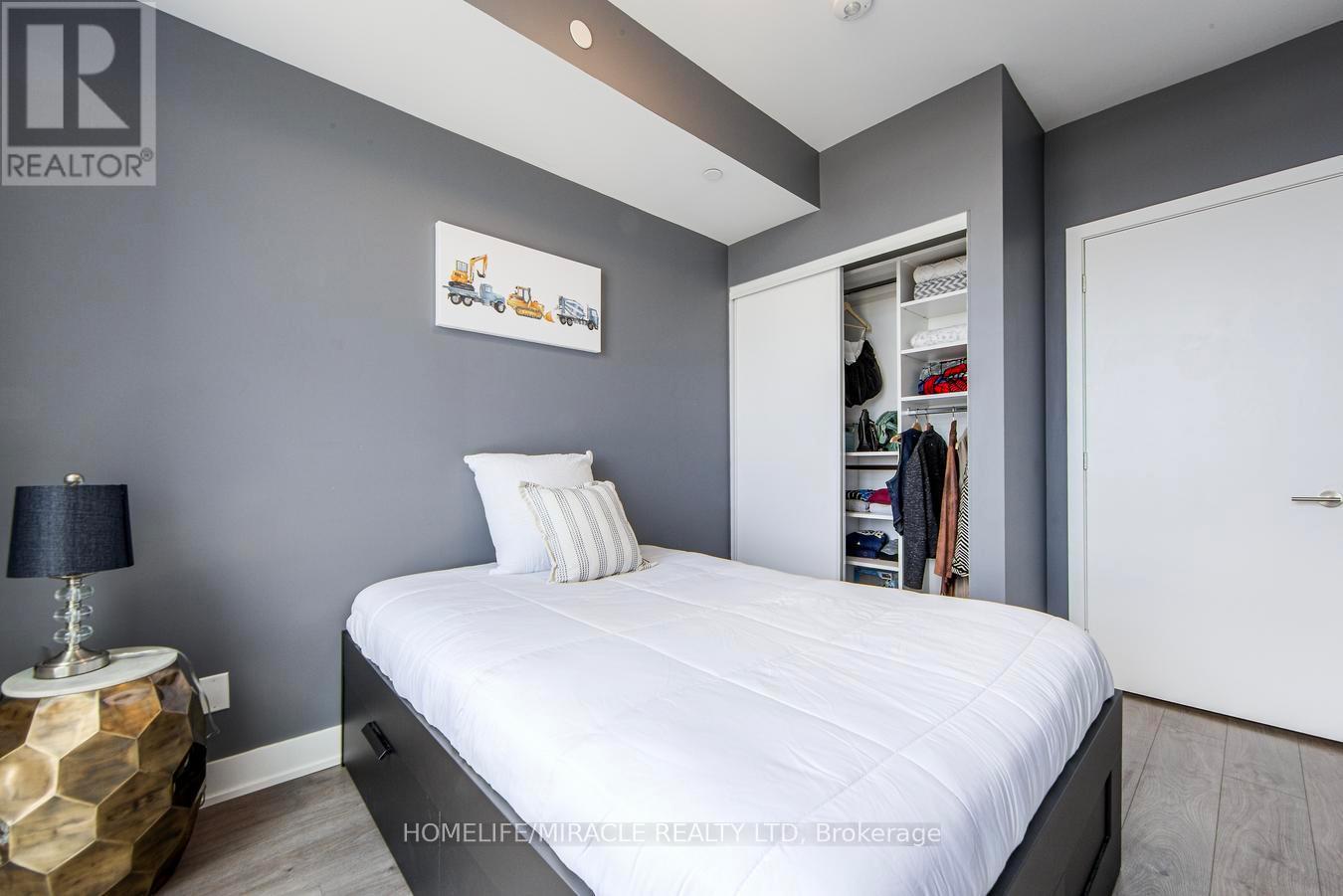 703 - 180 Veterans Drive, Brampton, ON - Indoor Photo Showing Bedroom