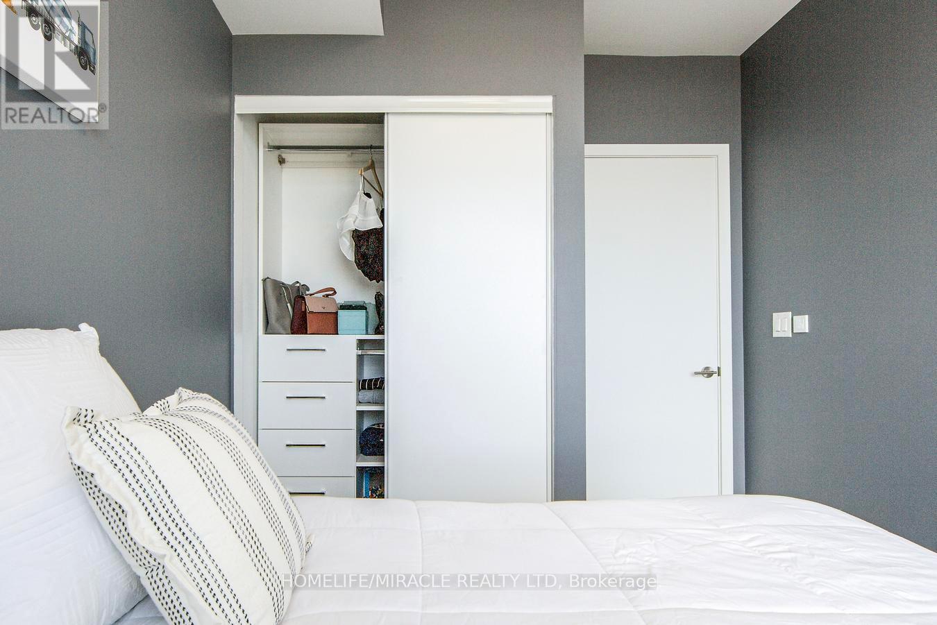 703 - 180 Veterans Drive, Brampton, ON - Indoor Photo Showing Bedroom