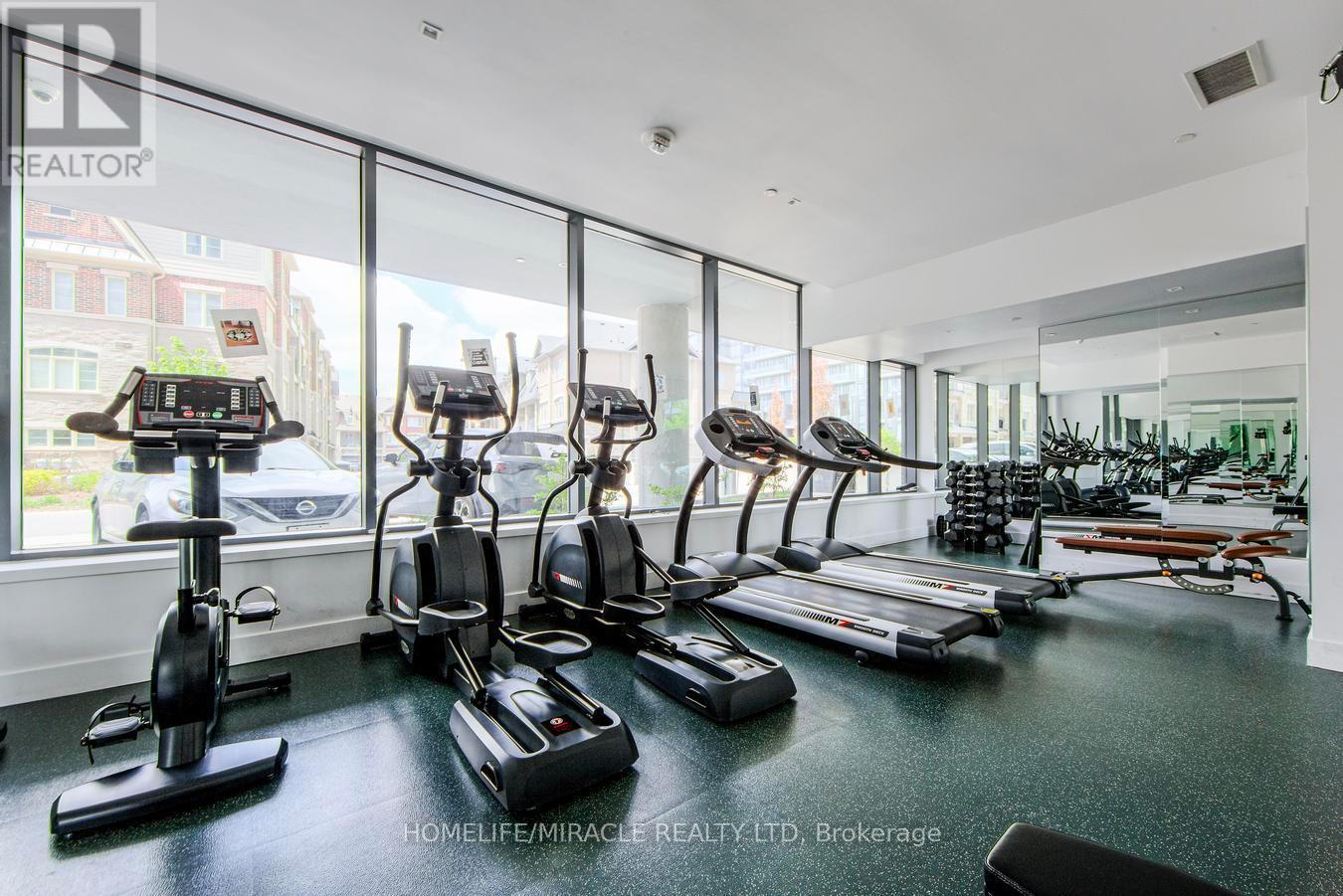 703 - 180 Veterans Drive, Brampton, ON - Indoor Photo Showing Gym Room