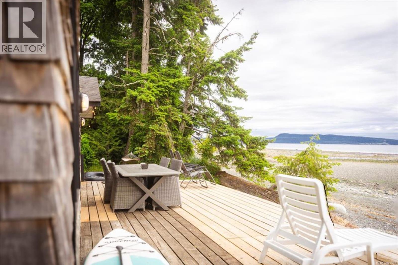 6641 Island Hwy W, Bowser, BC - Outdoor With Body Of Water With Deck Patio Veranda