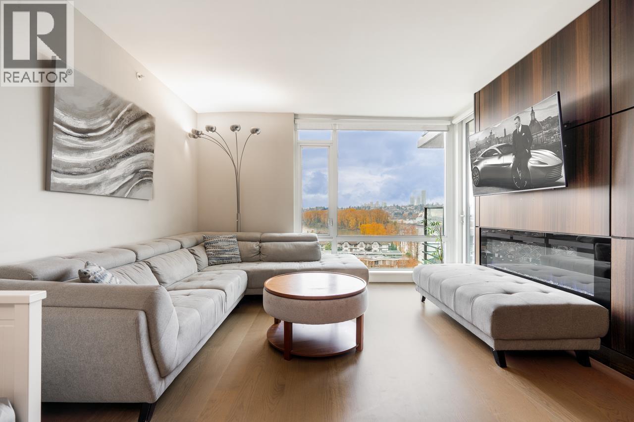 1302 210 Salter Street, New Westminster, BC - Indoor Photo Showing Living Room