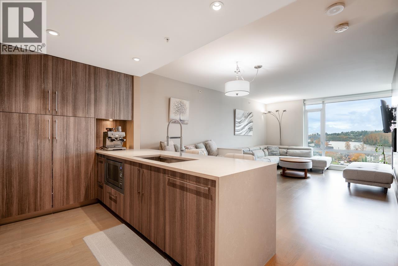 1302 210 Salter Street, New Westminster, BC - Indoor Photo Showing Kitchen