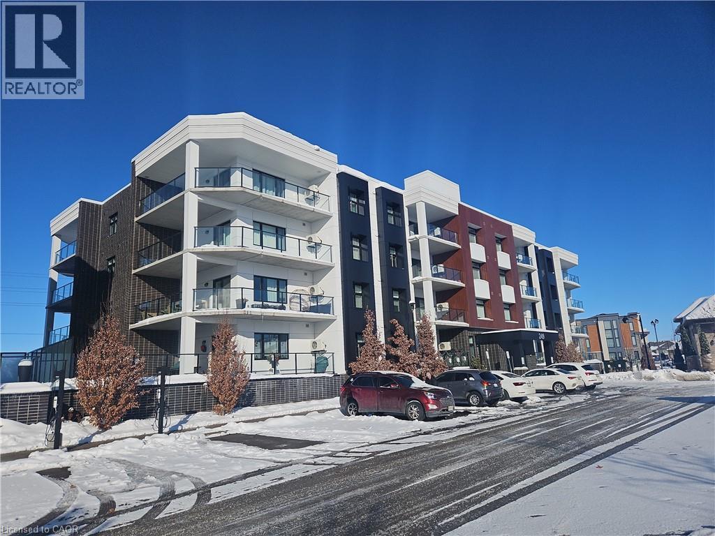 View of apartment building / complex - 249 Grey Silo Road Unit# 301, Waterloo, ON - Outdoor With Balcony With Facade