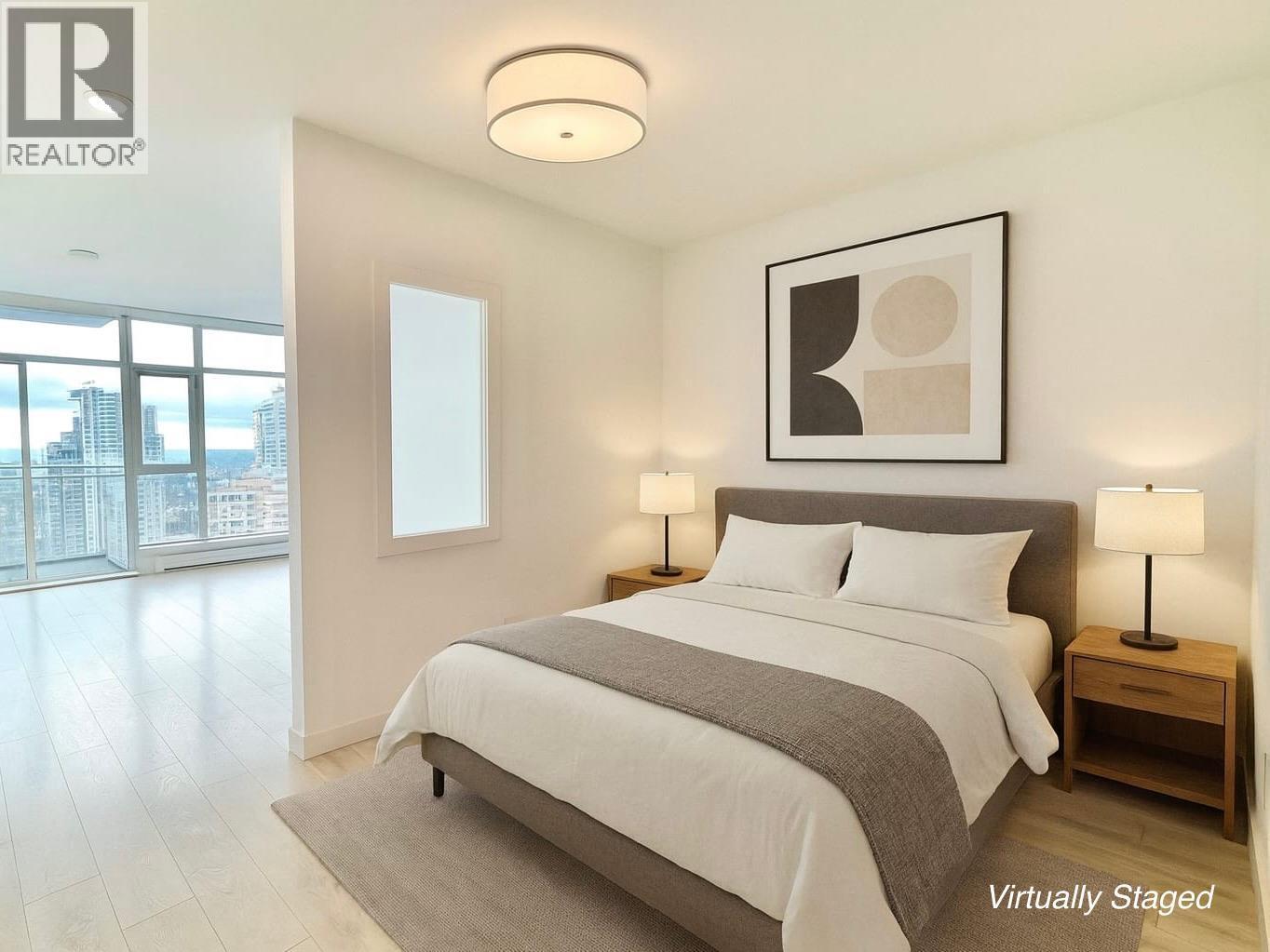 3603 4670 Assembly Way, Burnaby, BC - Indoor Photo Showing Bedroom