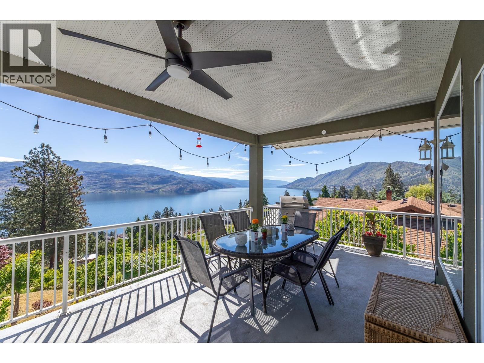 6471 Vernon Avenue, Peachland, BC - Outdoor With Body Of Water With Deck Patio Veranda With View With Exterior