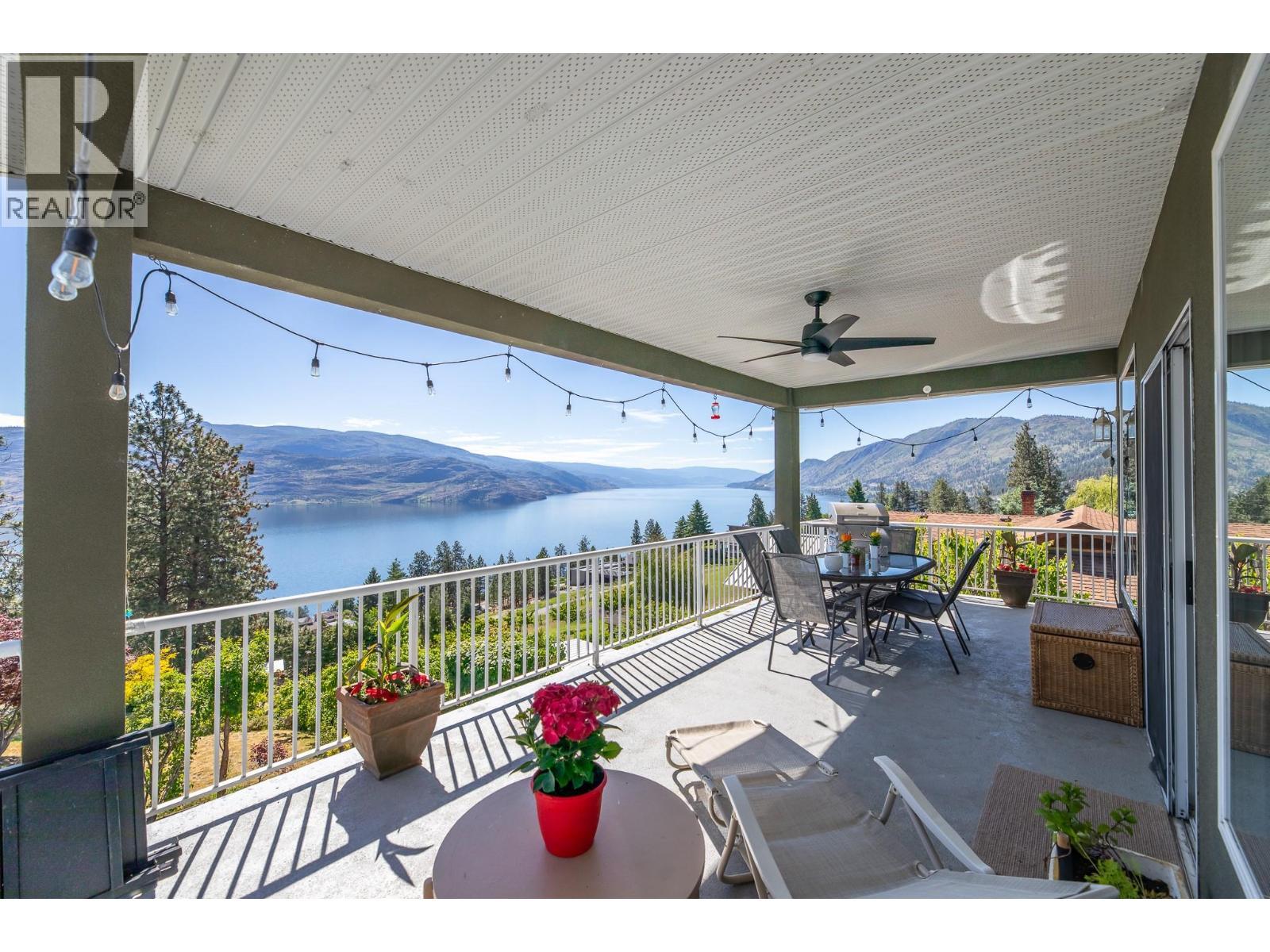 6471 Vernon Avenue, Peachland, BC - Outdoor With Body Of Water With Deck Patio Veranda With Exterior
