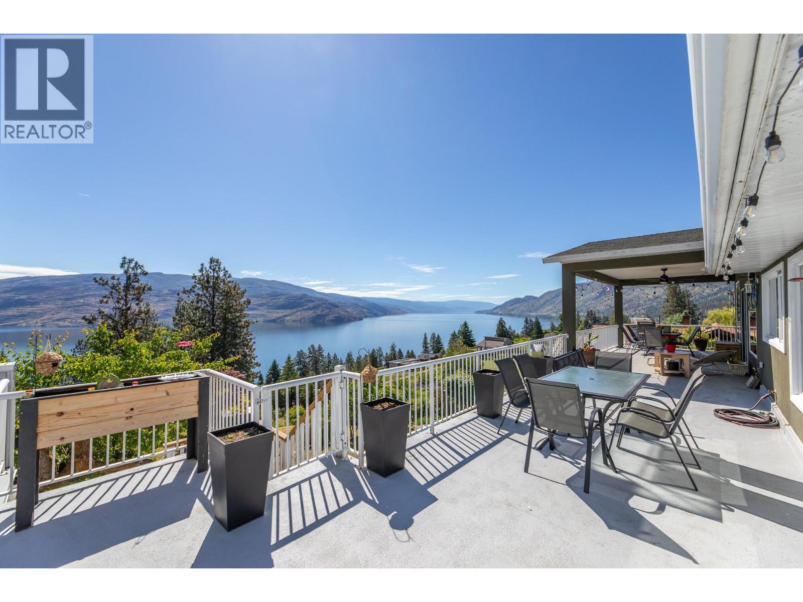 6471 Vernon Avenue, Peachland, BC - Outdoor With Body Of Water With Deck Patio Veranda With Exterior