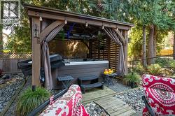 Hot tub and gazebo -