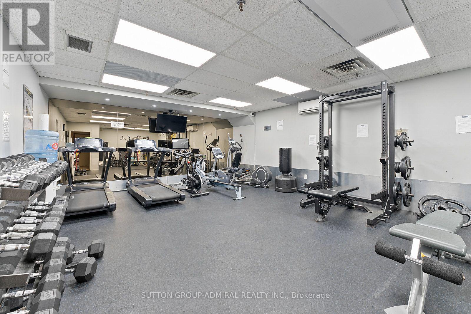 1001 - 270 Scarlett Road, Toronto, ON - Indoor Photo Showing Gym Room