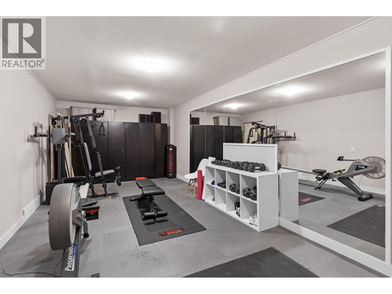 Suspended slab / bonus space - 13265 Apex Drive, Lake Country, BC - Indoor Photo Showing Gym Room