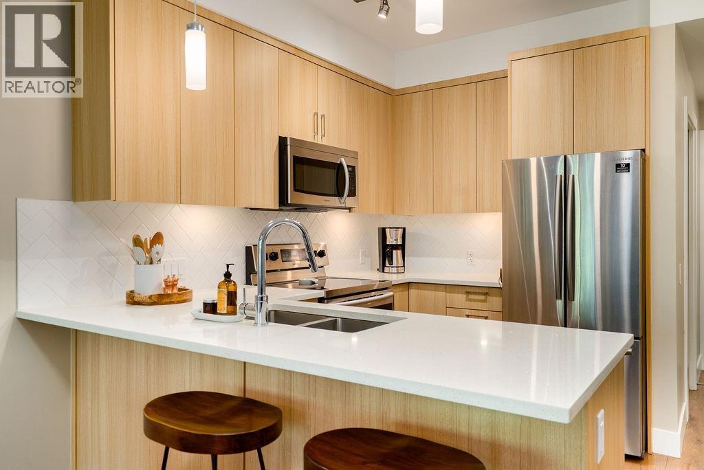 222 12460 191 Street, Pitt Meadows, BC - Indoor Photo Showing Kitchen With Double Sink With Upgraded Kitchen