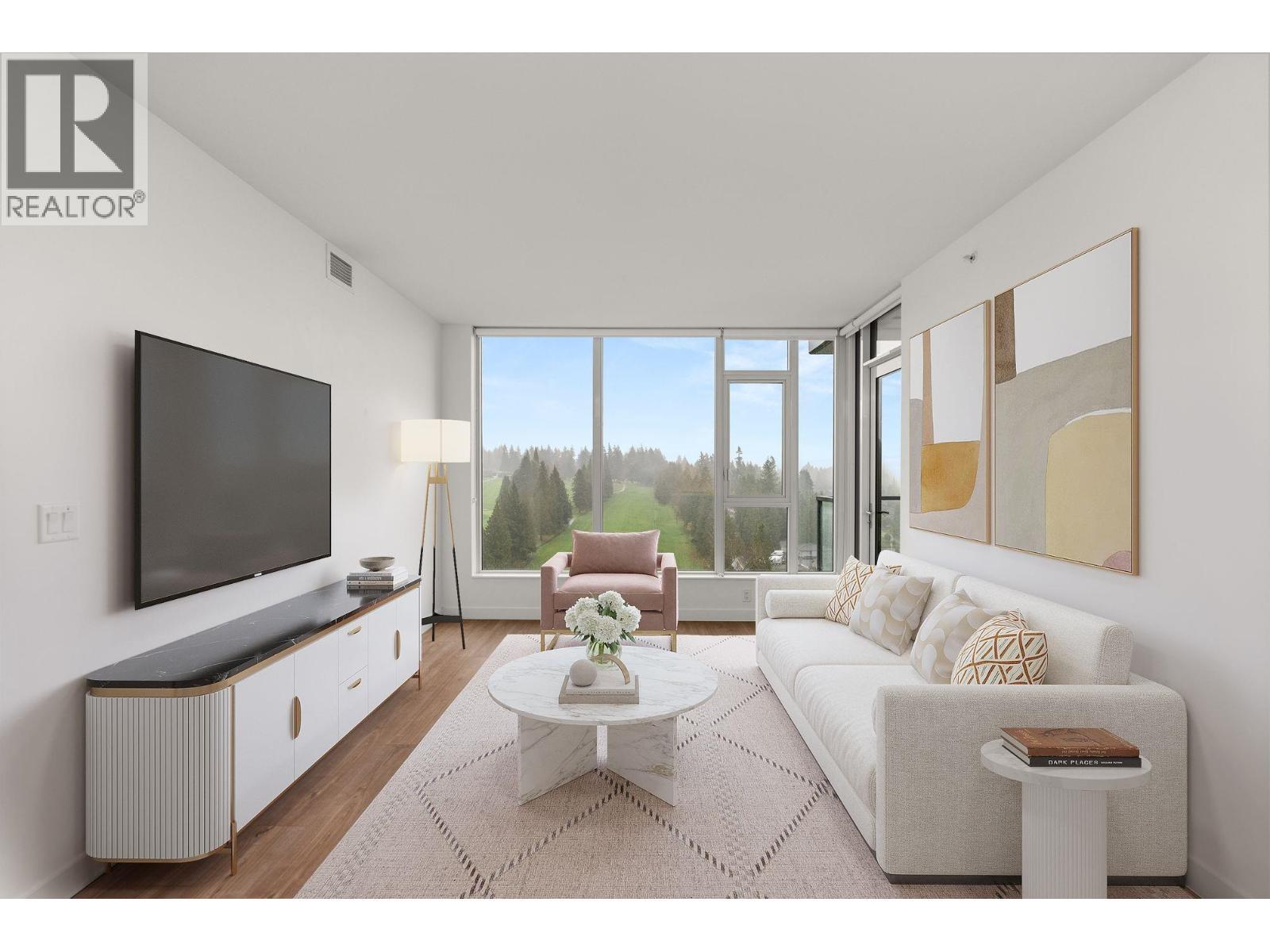 1904 585 Austin Avenue, Coquitlam, BC - Indoor Photo Showing Living Room
