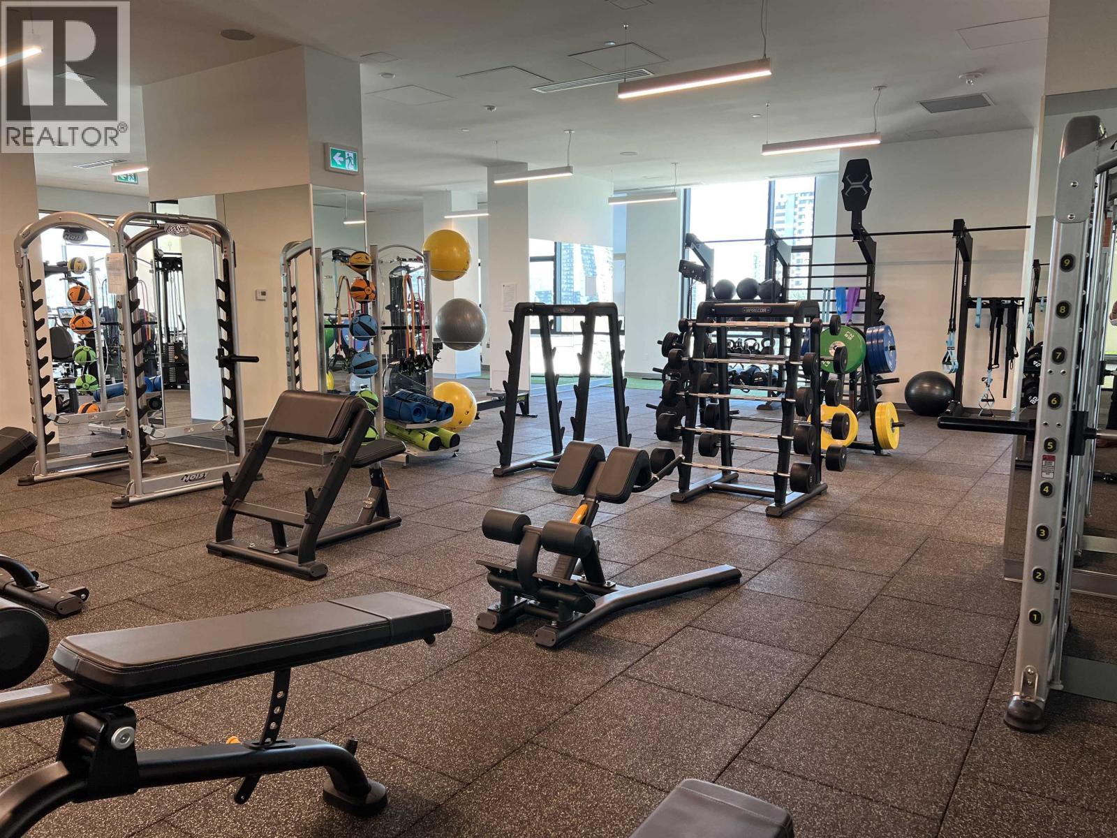 4407 3809 Evergreen Place, Burnaby, BC - Indoor Photo Showing Gym Room