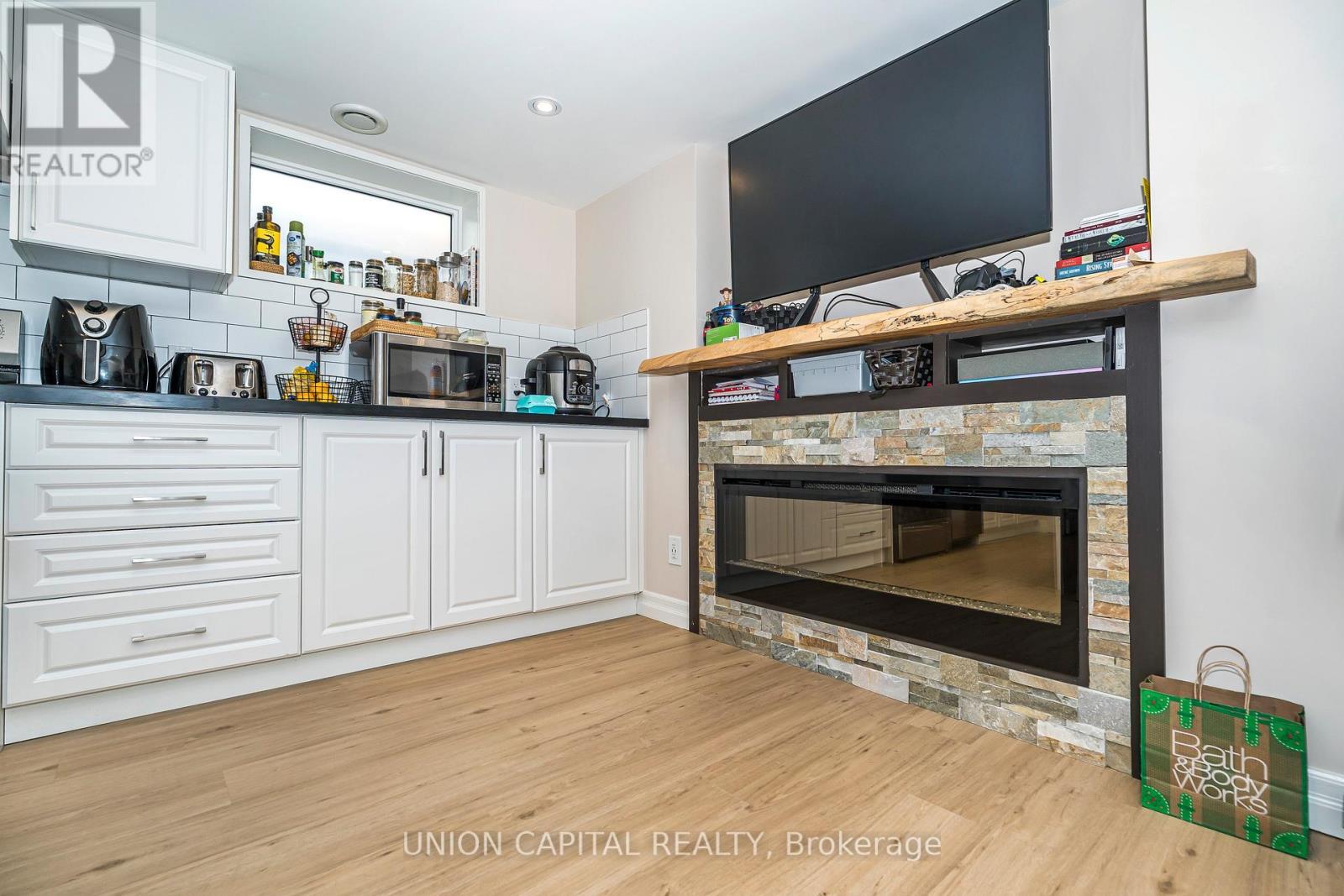 Basement - 40 Peveril Hill N, Toronto, ON - Indoor With Fireplace