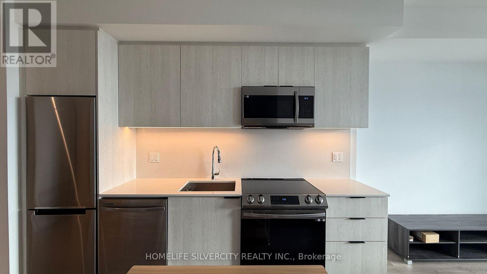 2203 - 48 Power Street, Toronto, ON - Indoor Photo Showing Kitchen With Stainless Steel Kitchen
