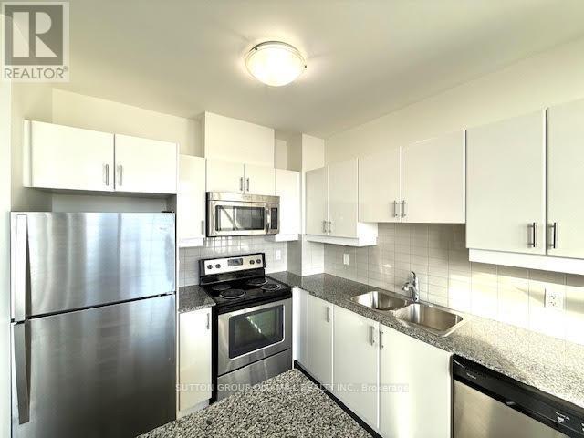 510 - 2900 Highway 7 Road, Vaughan, ON - Indoor Photo Showing Kitchen With Stainless Steel Kitchen With Double Sink