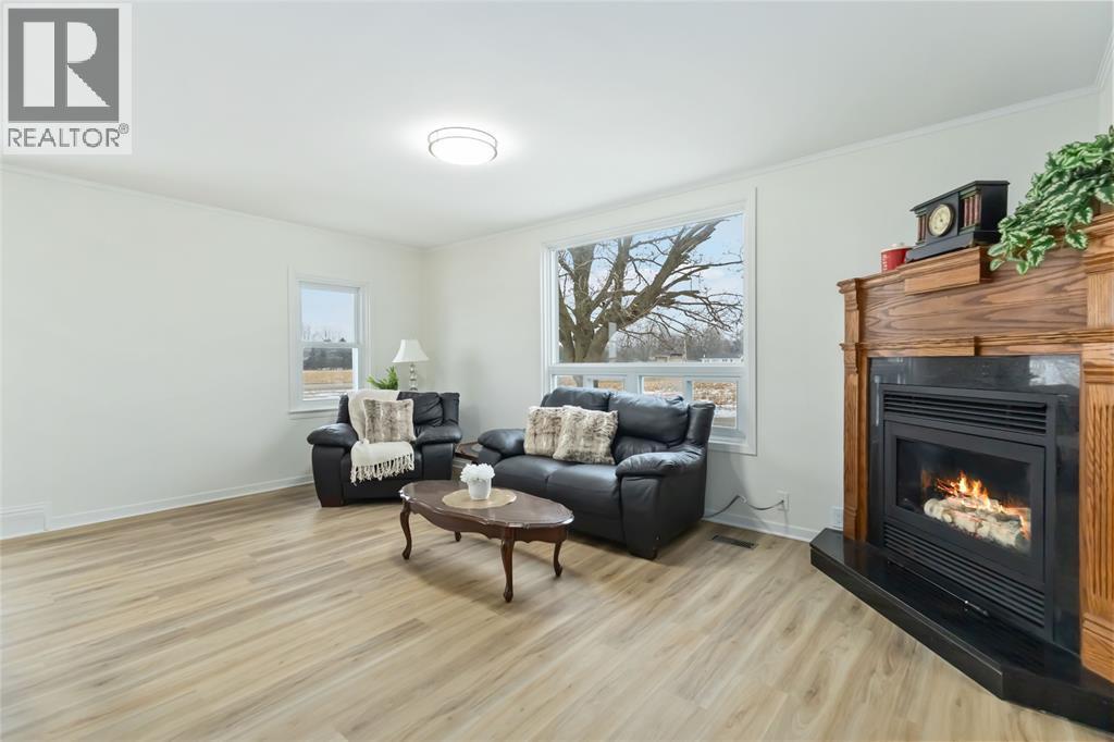 22821 Thames Road, Appin, ON - Indoor Photo Showing Living Room With Fireplace