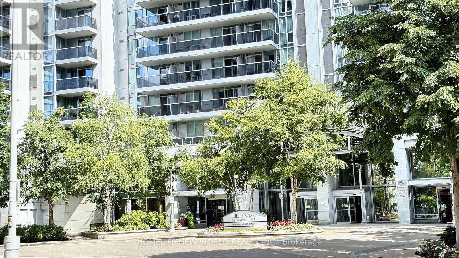 1209 - 4978 Yonge Street, Toronto, ON - Outdoor With Balcony With Facade