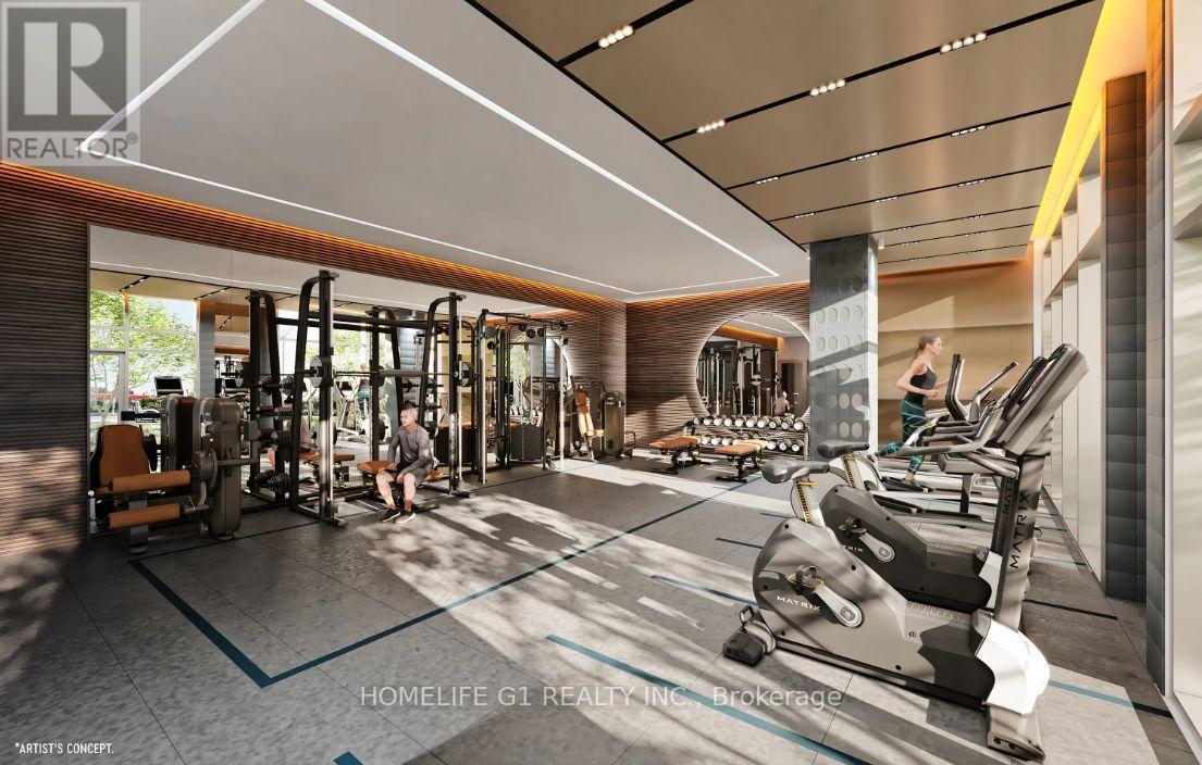 317 - 412 Silver Maple Road, Oakville, ON - Indoor Photo Showing Gym Room