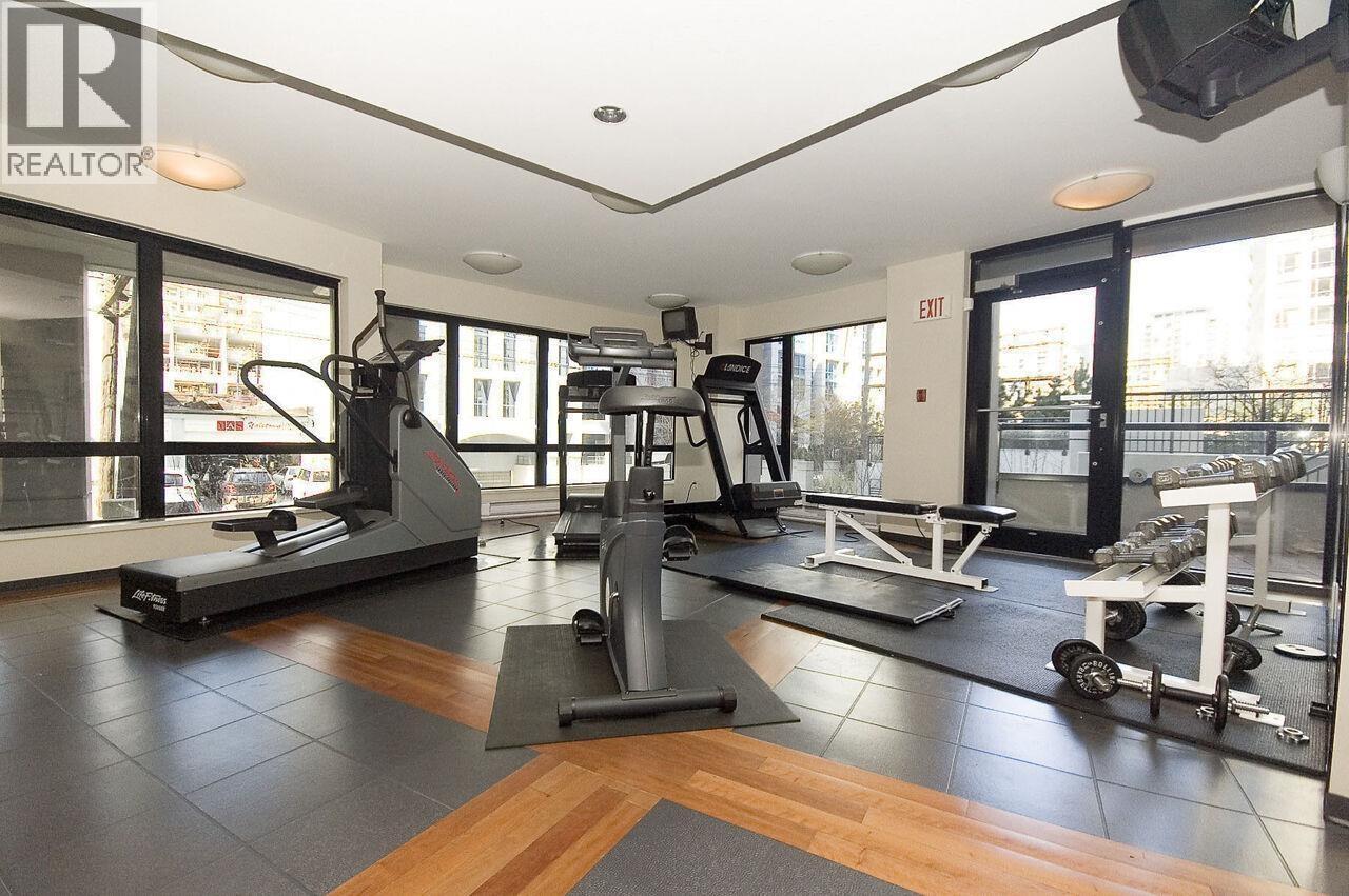 1804 1295 Richards Street, Vancouver, BC - Indoor Photo Showing Gym Room