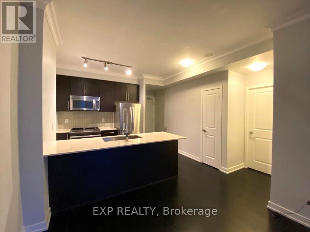 3203 - 4011 Brickstone Mews, Mississauga, ON - Indoor Photo Showing Kitchen With Stainless Steel Kitchen