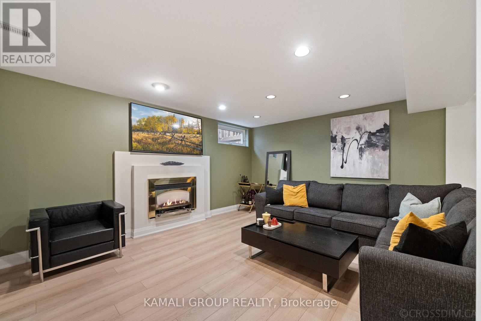 287 Dunview Avenue, Toronto, ON - Indoor Photo Showing Living Room With Fireplace