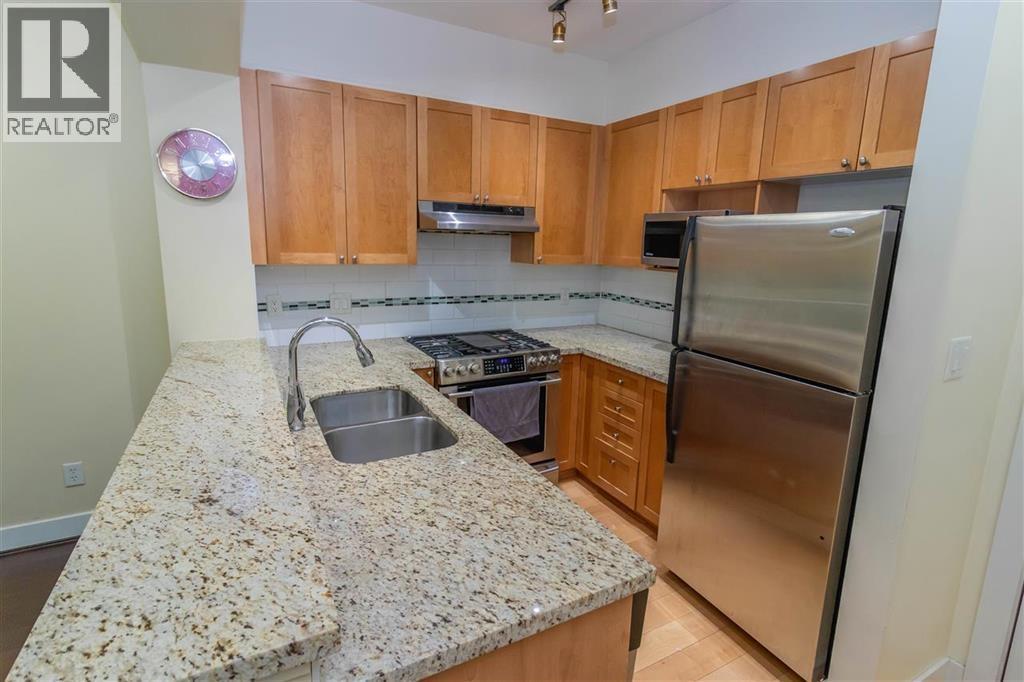 208 2280 Wesbrook Mall, Vancouver, BC - Indoor Photo Showing Kitchen With Double Sink