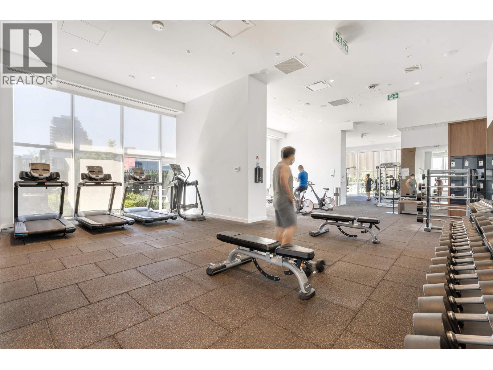 1907 1955 Alpha Way, Burnaby, BC - Indoor Photo Showing Gym Room
