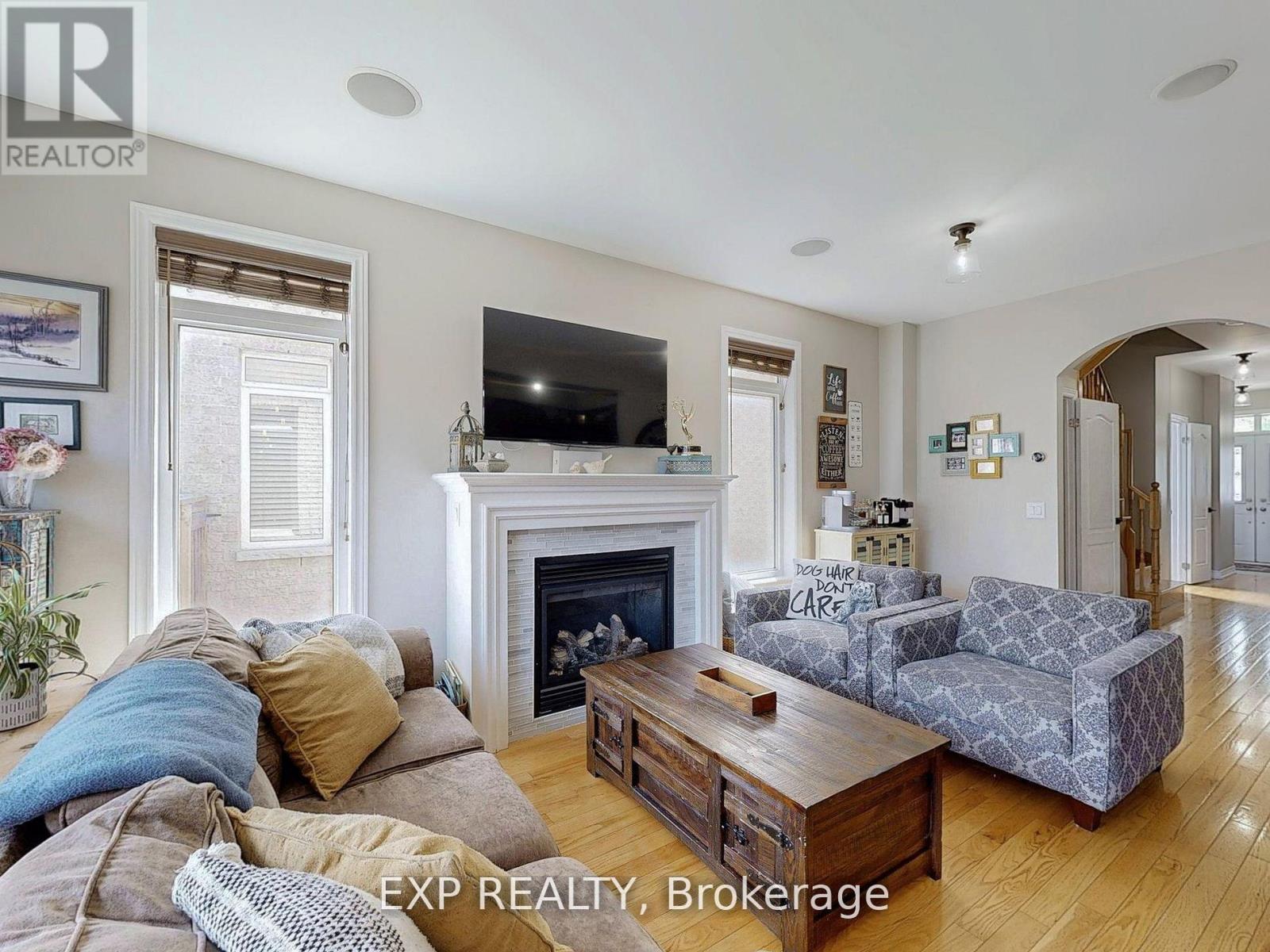 9 Samba Street, Richmond Hill, ON - Indoor Photo Showing Living Room With Fireplace