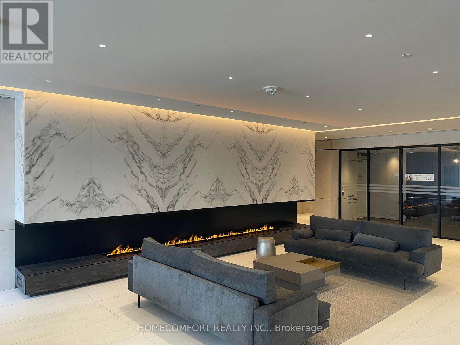 3302 - 30 Upper Mall Way, Vaughan, ON - Indoor With Fireplace