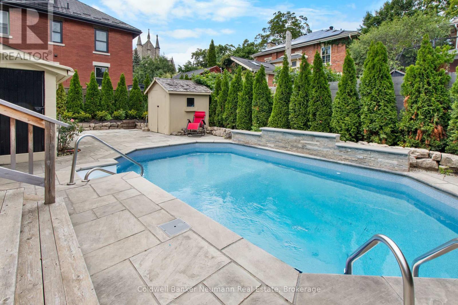 41 Liverpool Street, Guelph (Downtown), ON - Outdoor With In Ground Pool With Deck Patio Veranda With Backyard