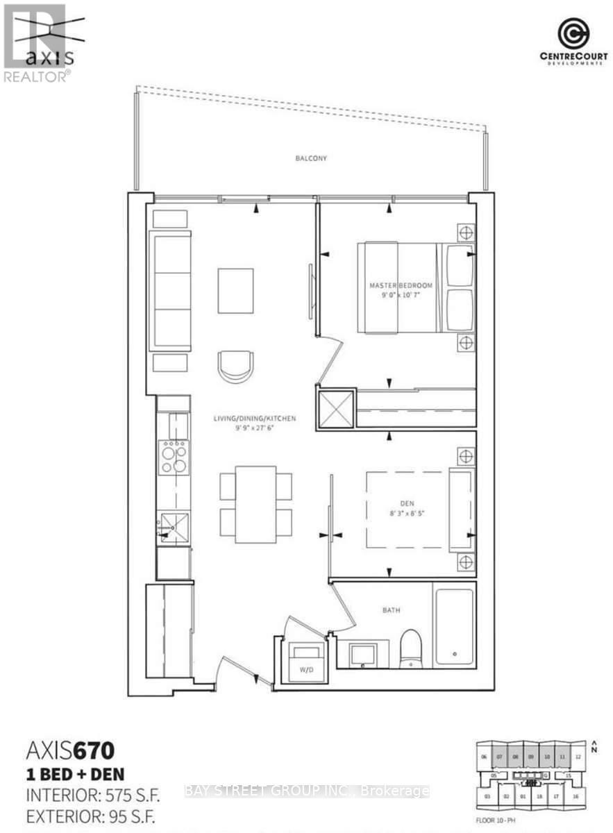 Floor Plan - 2508 - 85 Wood Street, Toronto, ON - Other