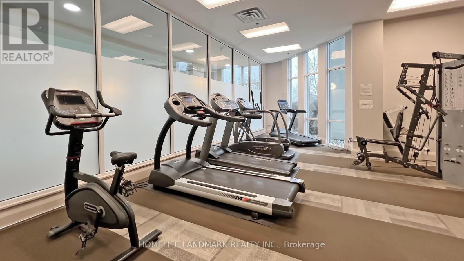 807 - 50 Brian Harrison Way, Toronto, ON - Indoor Photo Showing Gym Room