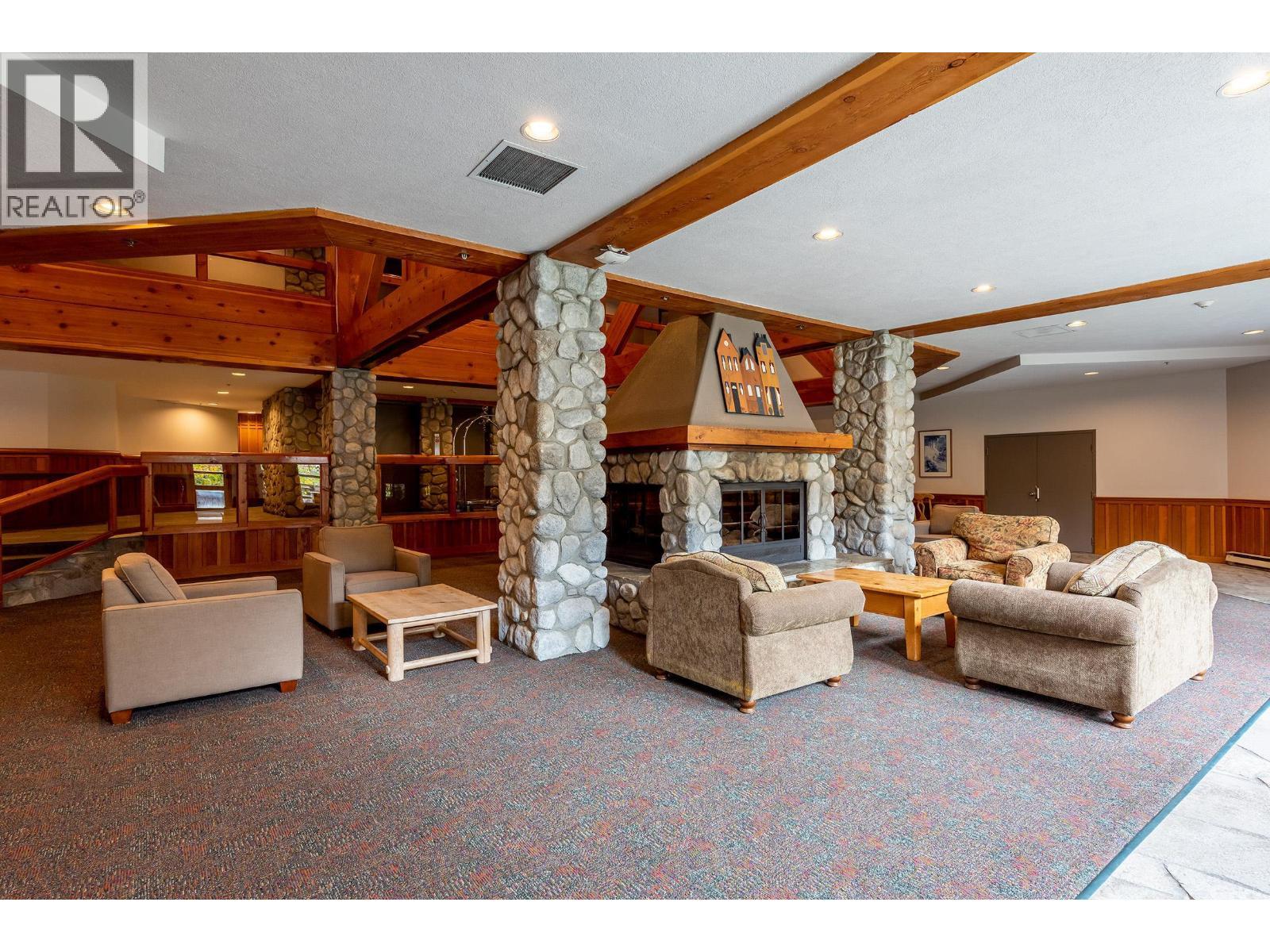 322 2050 Lake Placid Road, Whistler, BC - Indoor With Fireplace