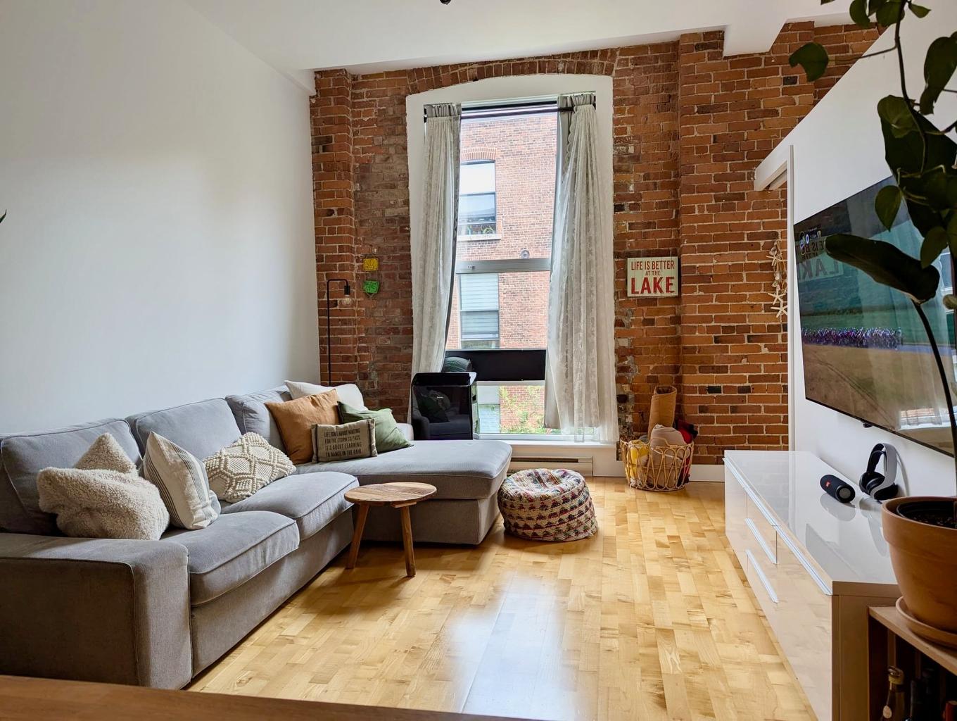 Living room - 220-4951 Rue Ontario E., Montréal (Mercier/Hochelaga-Maisonneuve), QC - Indoor Photo Showing Living Room