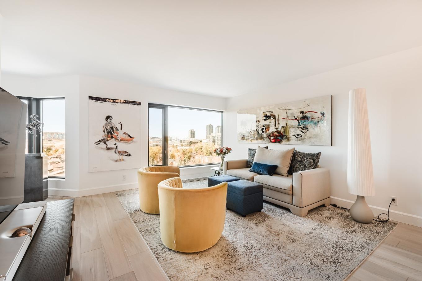 Living room - 906-80 Rue Berlioz, Montréal (Verdun/Île-Des-Soeurs), QC - Indoor Photo Showing Living Room