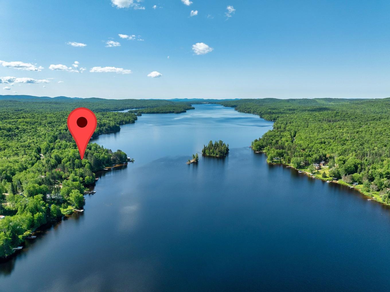 Aerial photo - 894 Ch. Du Lac-Chaud, La Macaza, QC - Outdoor With Body Of Water With View
