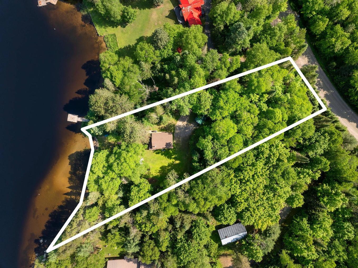 Aerial photo - 894 Ch. Du Lac-Chaud, La Macaza, QC - Outdoor With View
