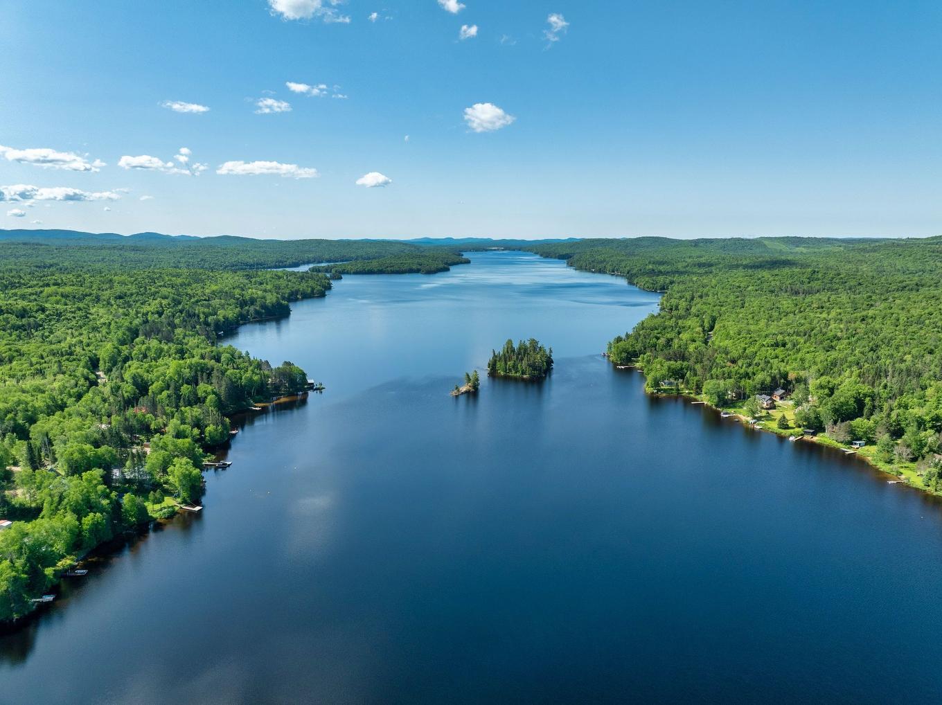 Aerial photo - 894 Ch. Du Lac-Chaud, La Macaza, QC - Outdoor With Body Of Water With View