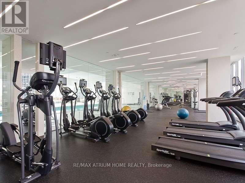 3209 - 9 Bogert Avenue, Toronto, ON - Indoor Photo Showing Gym Room