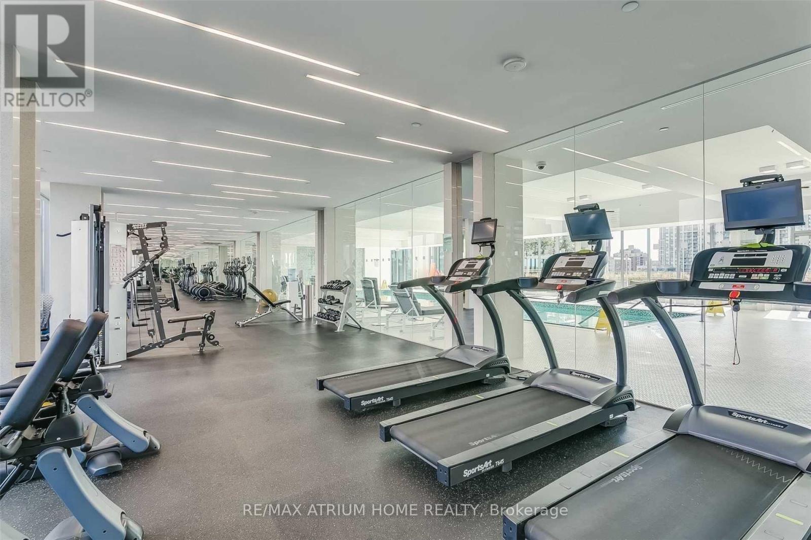 3209 - 9 Bogert Avenue, Toronto, ON - Indoor Photo Showing Gym Room