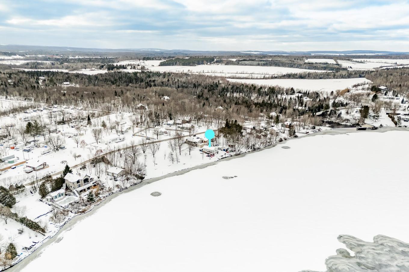 Aerial photo - 353 Ch. St-Pierre, Saint-Claude, QC - Outdoor With View
