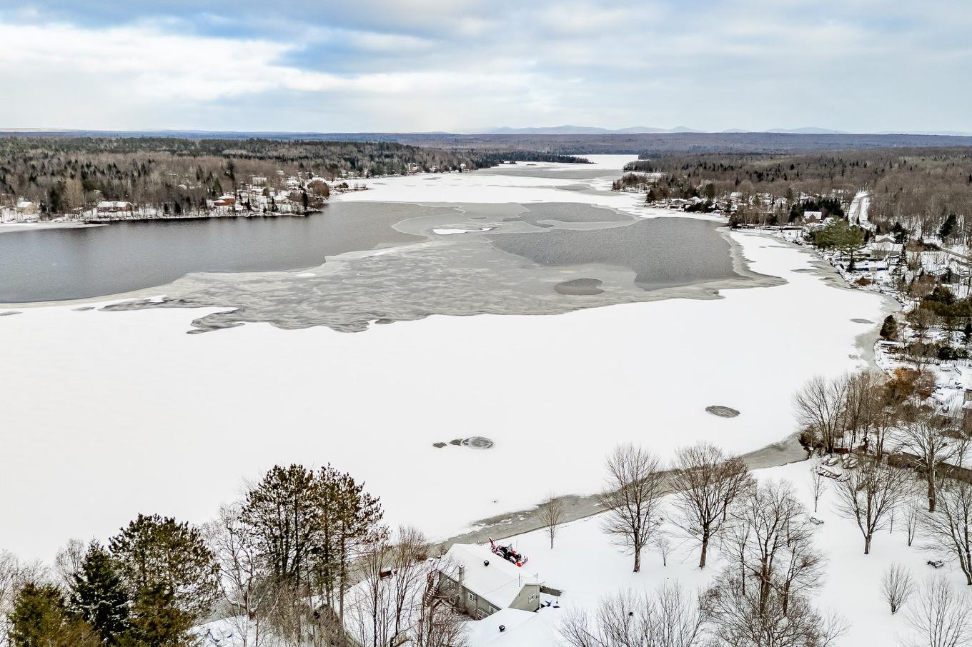 Aerial photo - 353 Ch. St-Pierre, Saint-Claude, QC - Outdoor With View