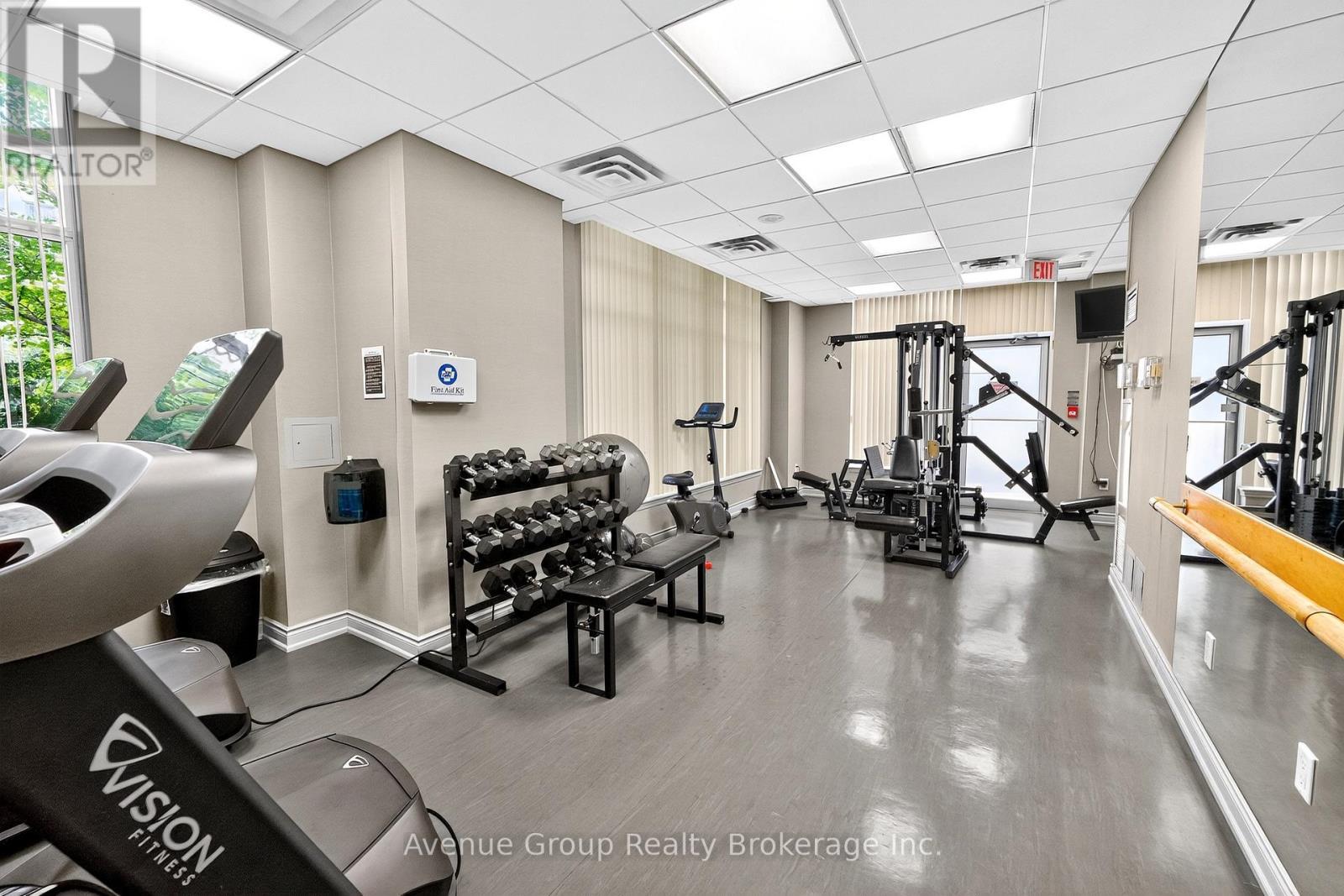 714 - 19 Barberry Place, Toronto, ON - Indoor Photo Showing Gym Room
