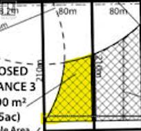 the highlighted space is the buildable area -