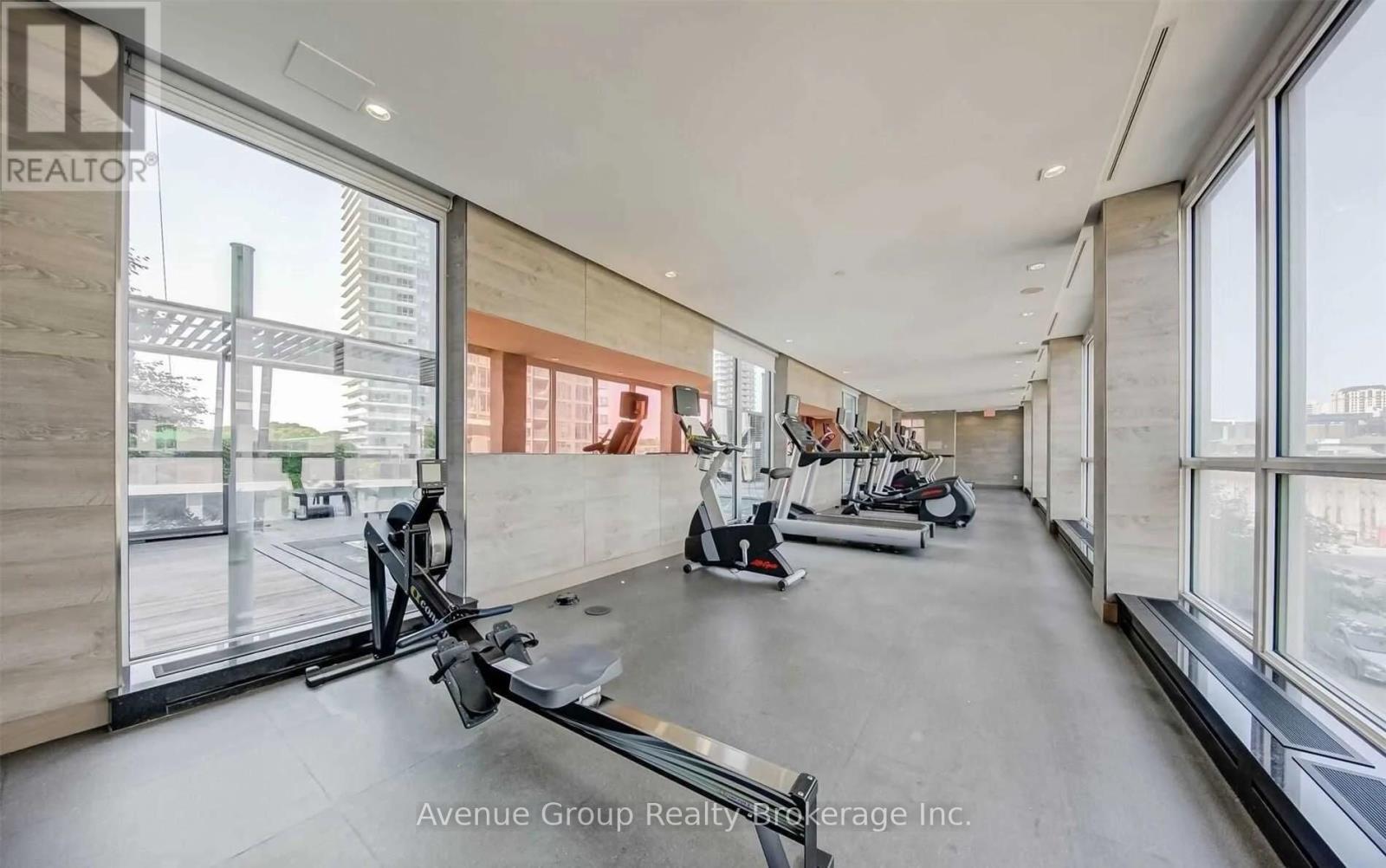2917 - 121 Mcmahon Drive, Toronto, ON - Indoor Photo Showing Gym Room